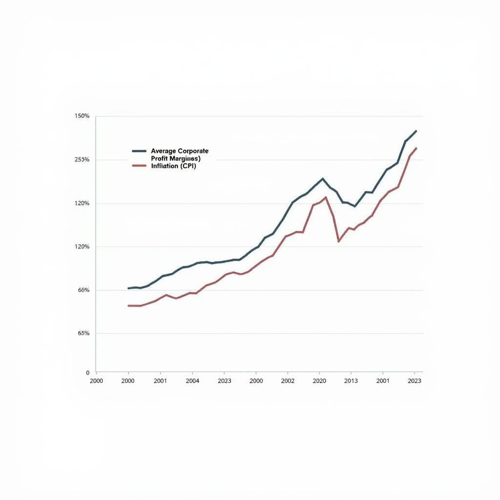 Chart showing inflation's impact on corporate profits