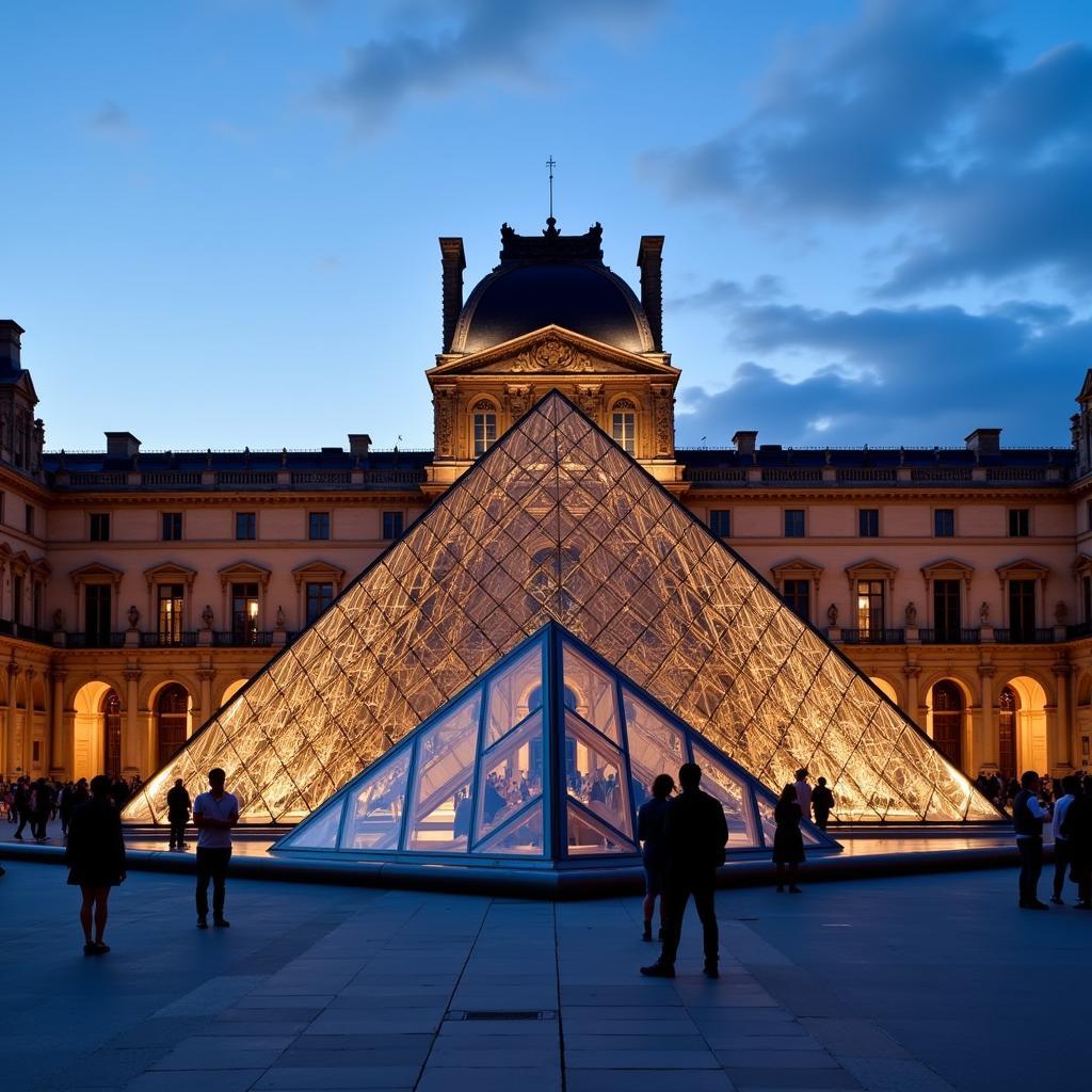 Louvre Museum exterior in Paris