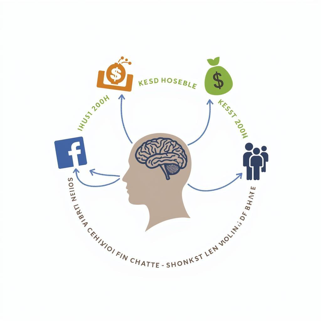 Illustration of various factors affecting mental health