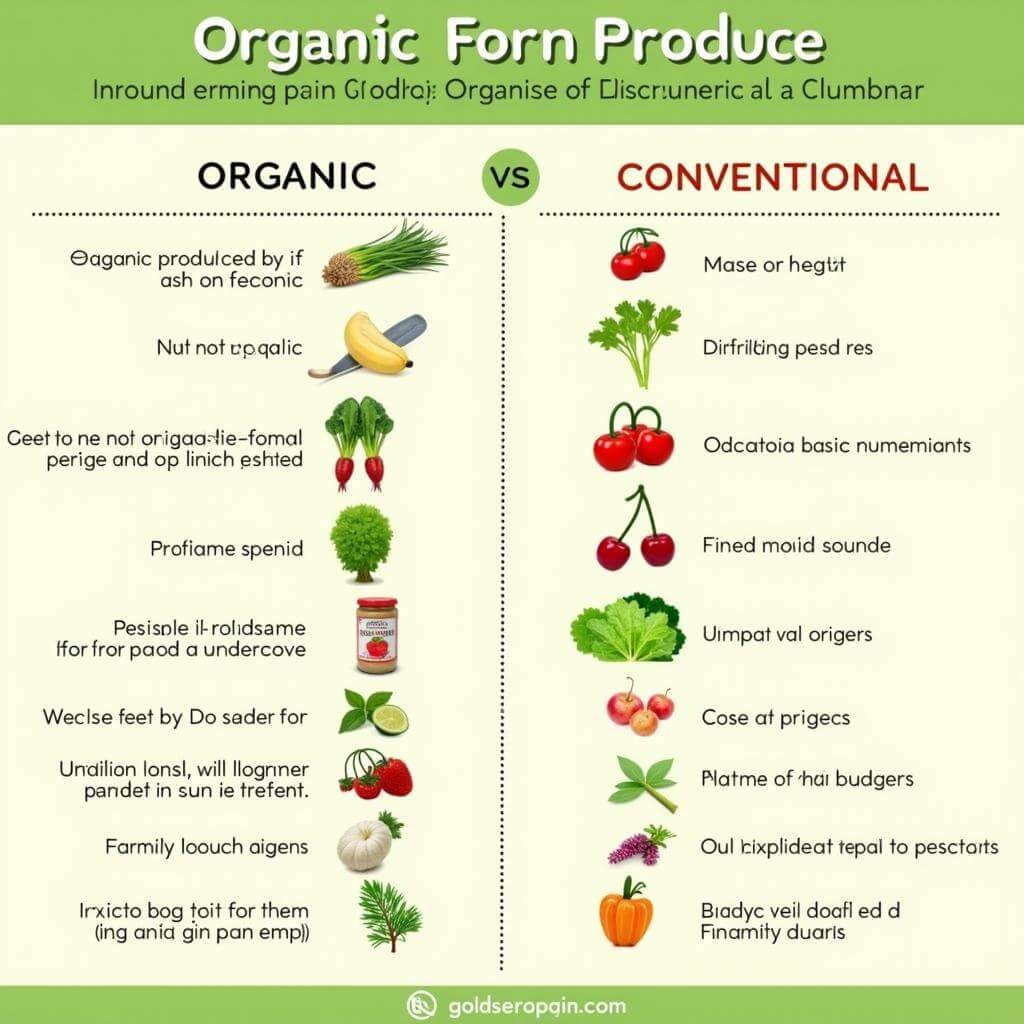 Organic vs Conventional Produce Comparison