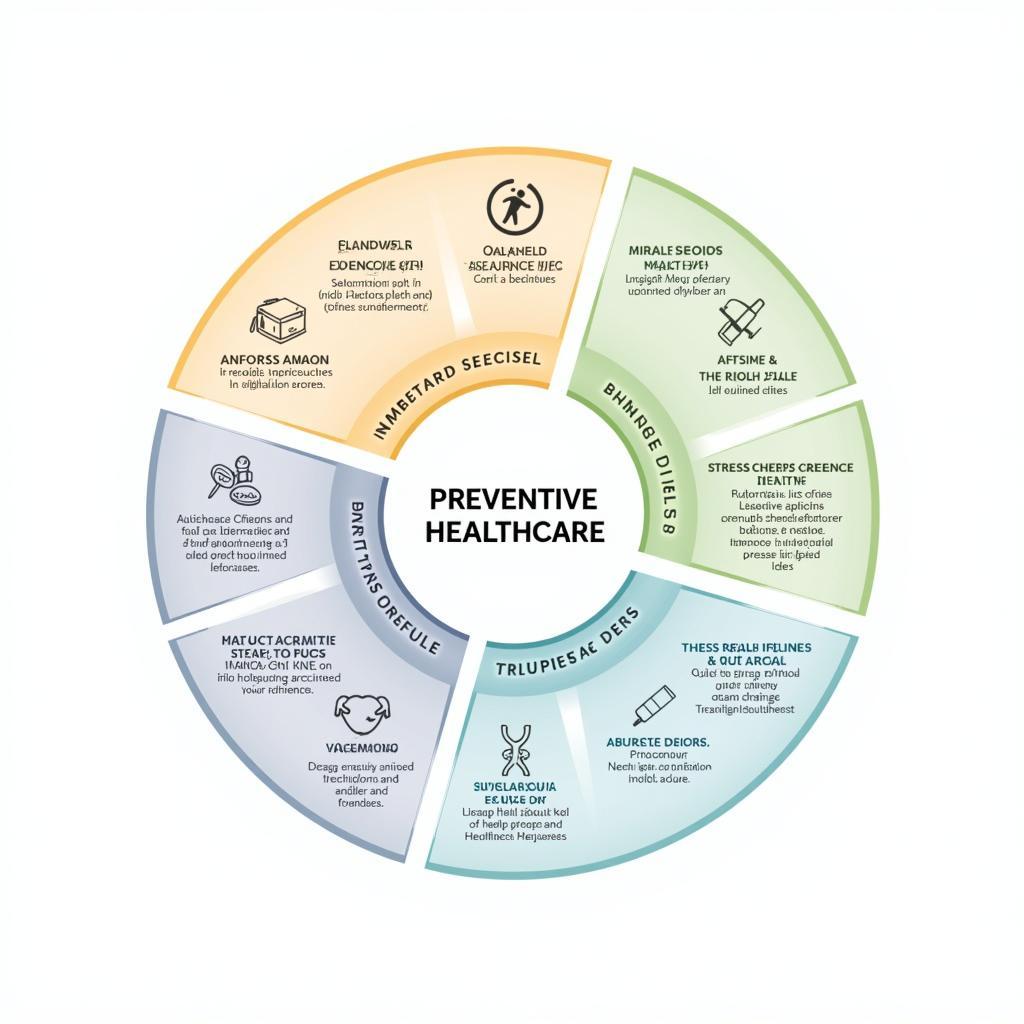 Infographic of preventive healthcare measures