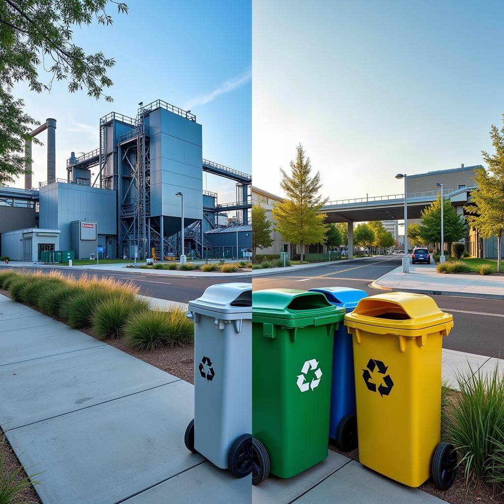 Recycling facilities and infrastructure