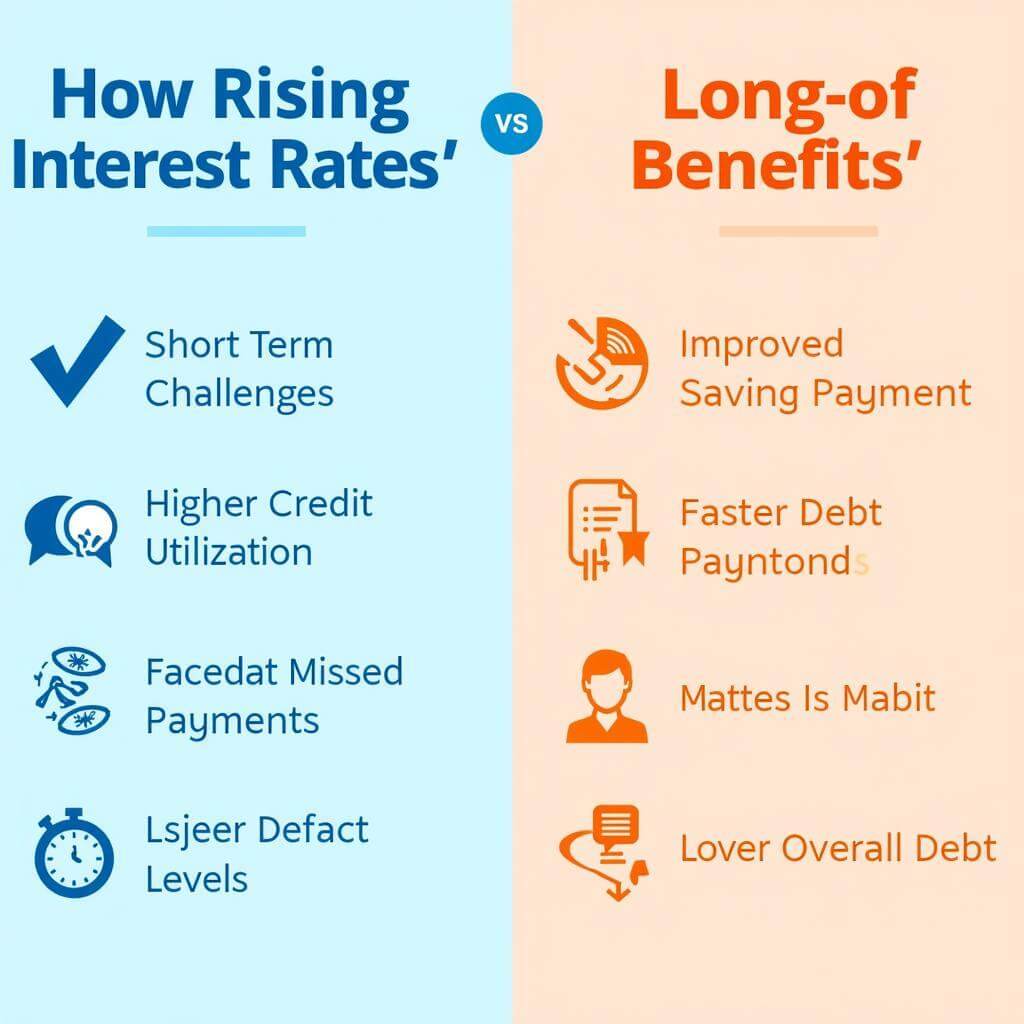 Rising interest rates impact on creditworthiness infographic