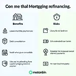 Risks and benefits of mortgage refinancing