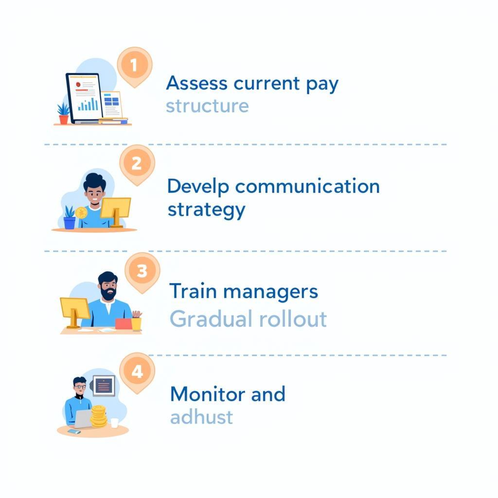 Steps for implementing salary transparency in companies