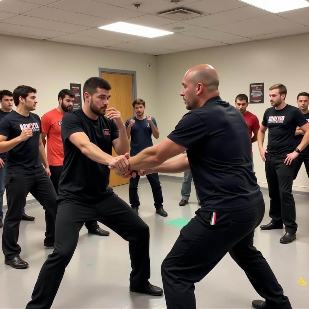 Self-defense class with diverse participants