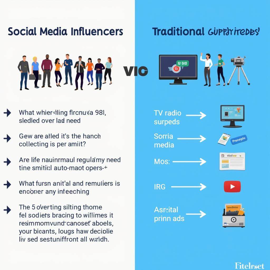 Social media influencers vs traditional advertising regulation comparison