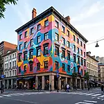 Street art transforming urban landscape