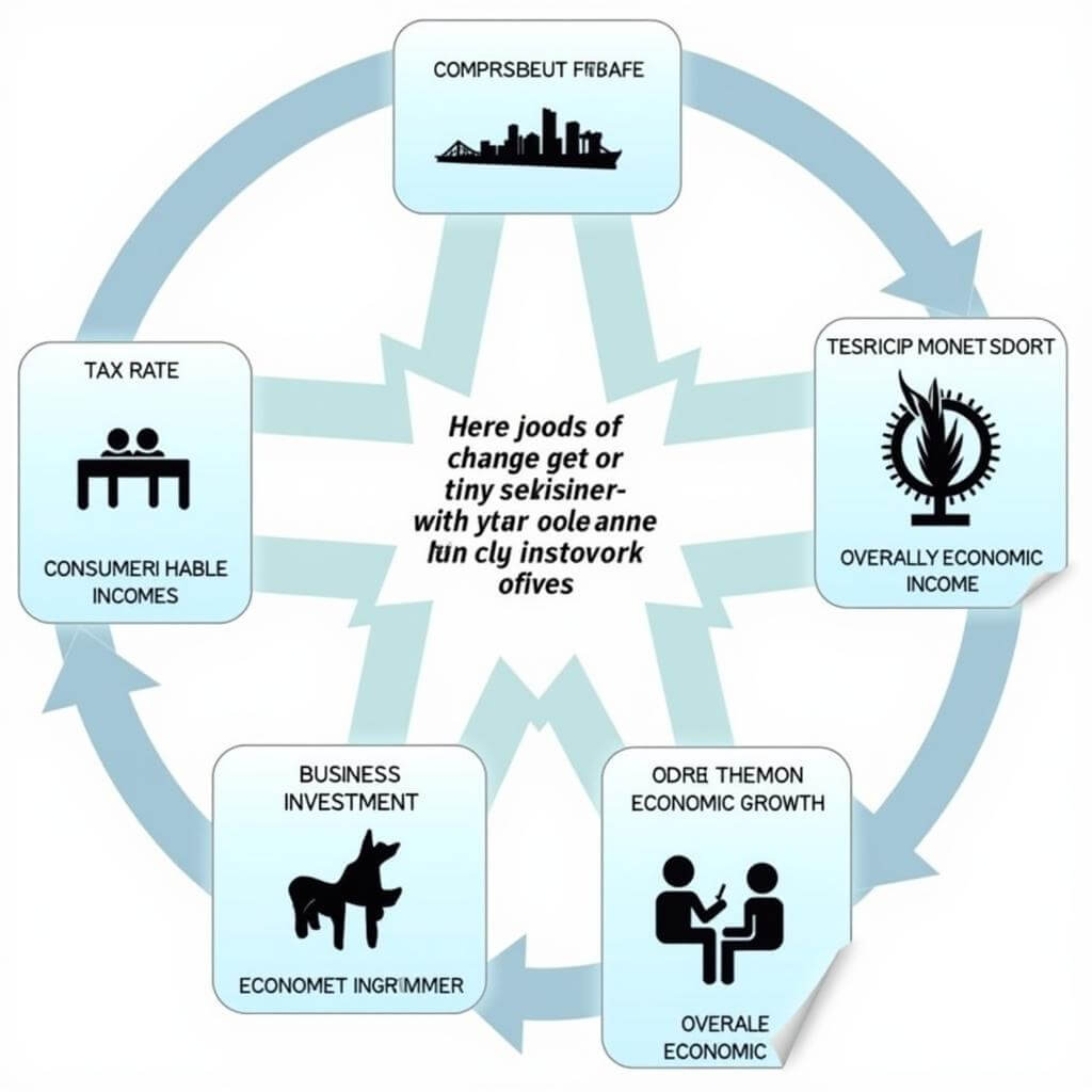 Tax policy effects on economy diagram