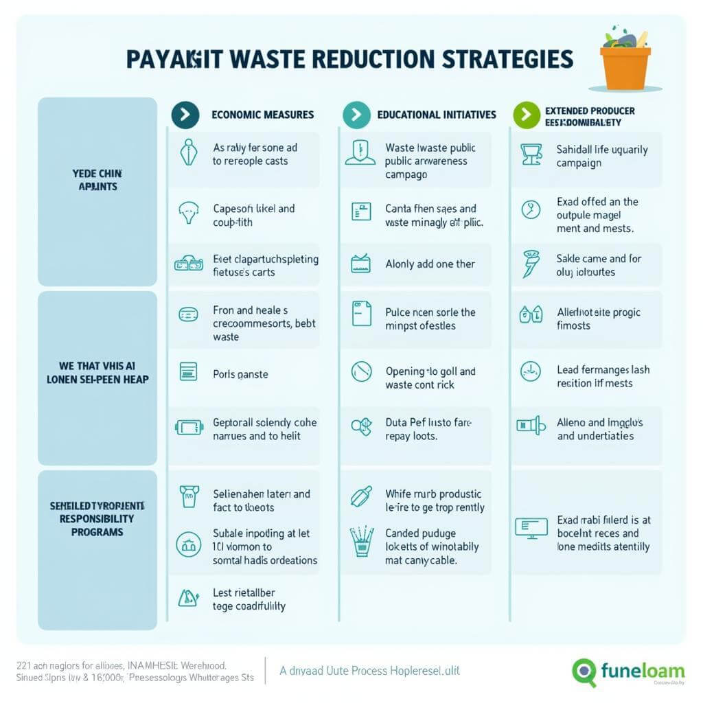 Comparison chart of waste reduction strategies