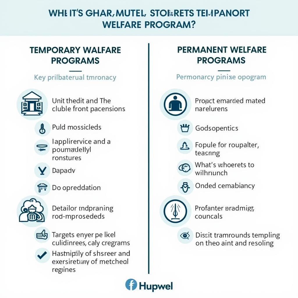 Comparing temporary and permanent welfare programs