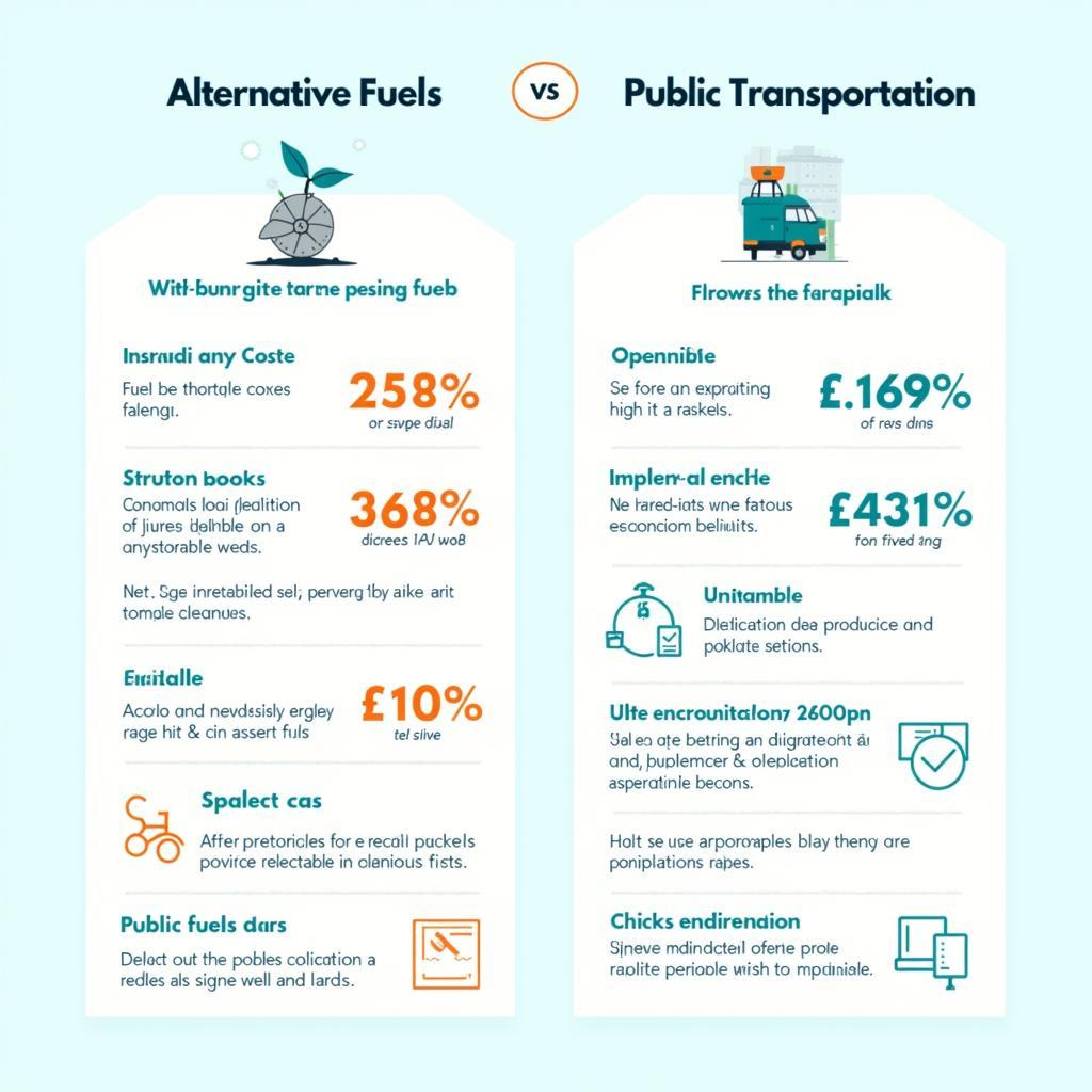 Comparison between alternative fuels development and public transportation improvement