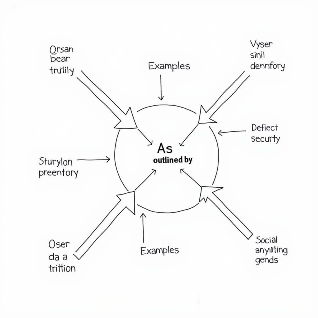 Proper usage of 'as outlined by' in IELTS context