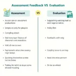 Assessment feedback and evaluation process in educational context