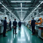 The impact of automation on low-skilled workers in a modern factory setting