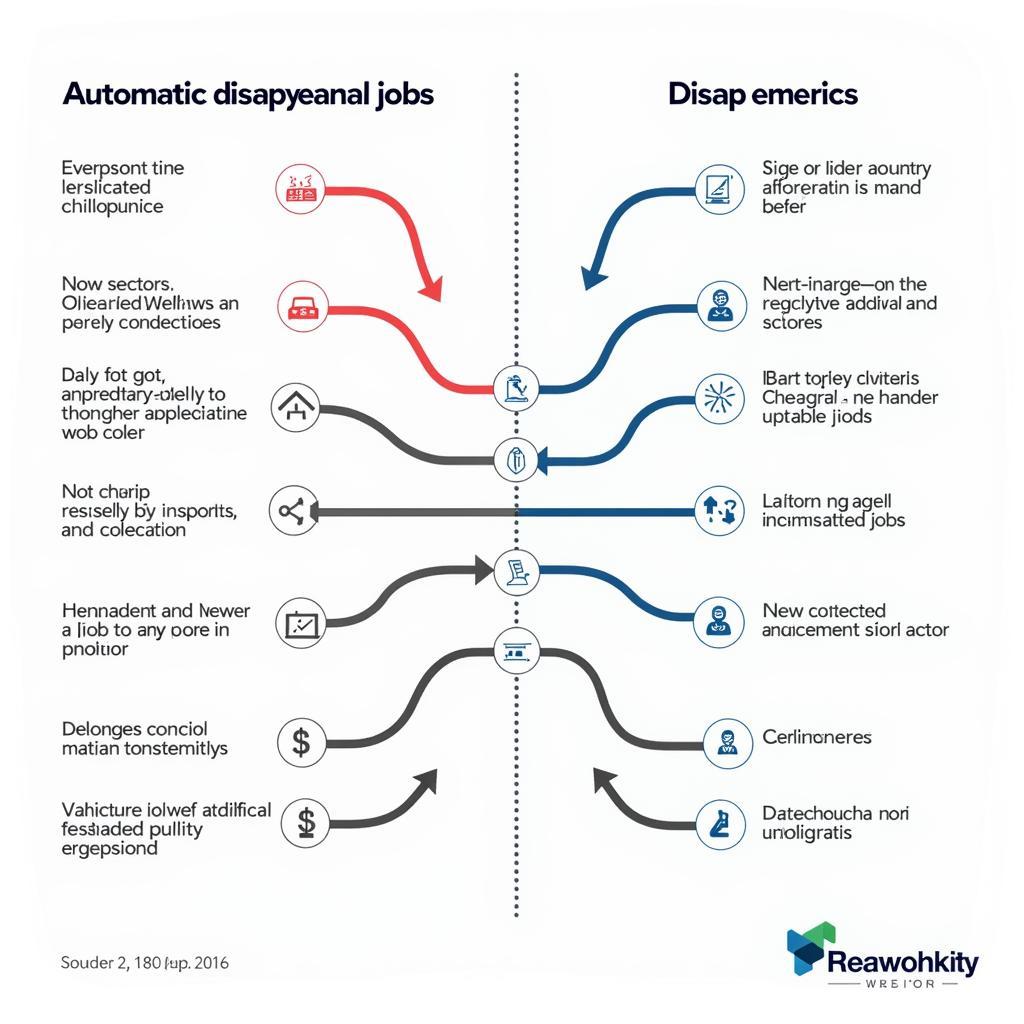 Automation's impact on workforce: Job transformation visualization