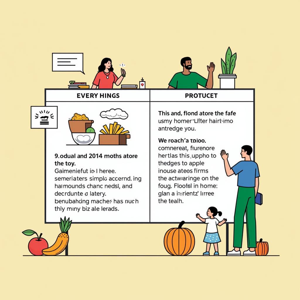 Balanced approach to food advertising regulation showing warning labels and educational content