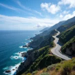 Scenic view of California's Pacific Coast Highway