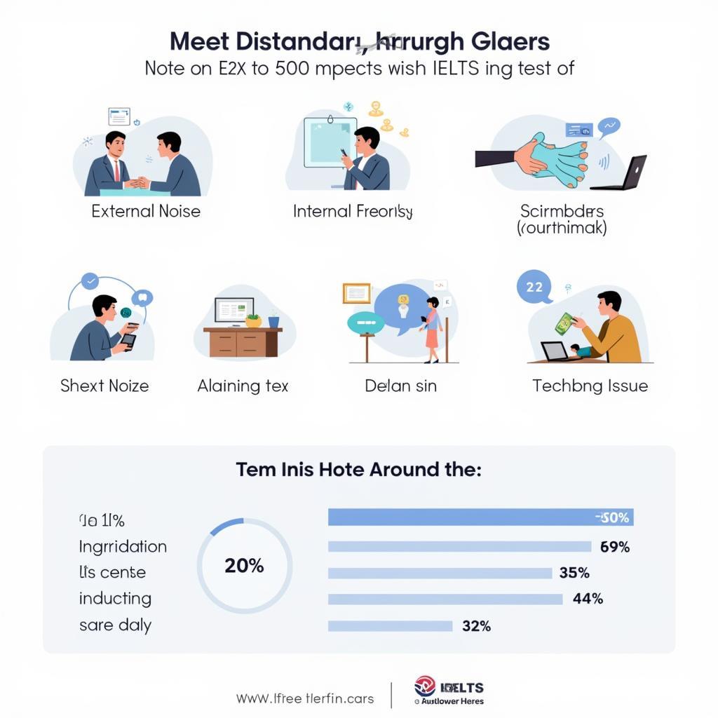 Common distractions during IELTS listening test and their impact on performance