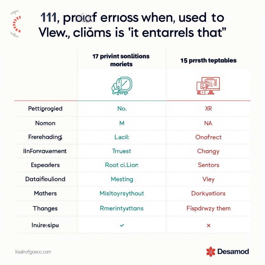 Visual guide showing common mistakes and corrections