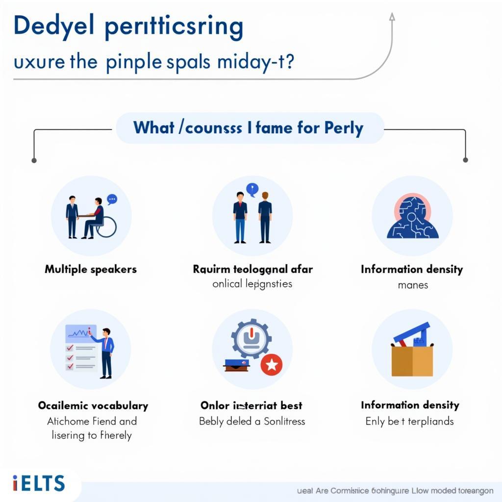 Key characteristics of complex IELTS listening tasks