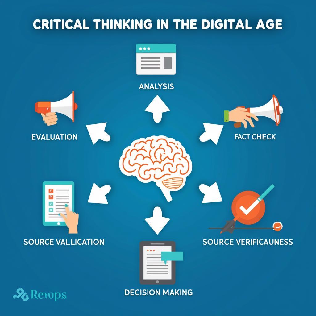 Critical Thinking in the Misinformation Age Infographic