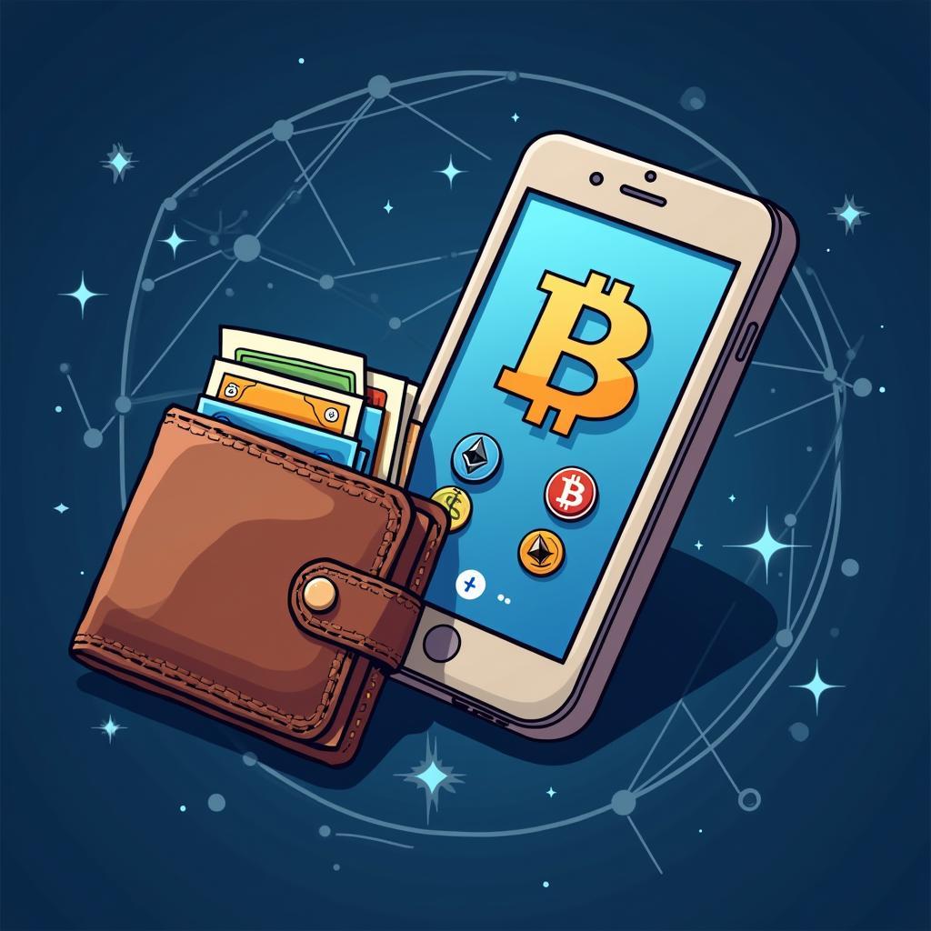 Cryptocurrency and traditional money digital wallets