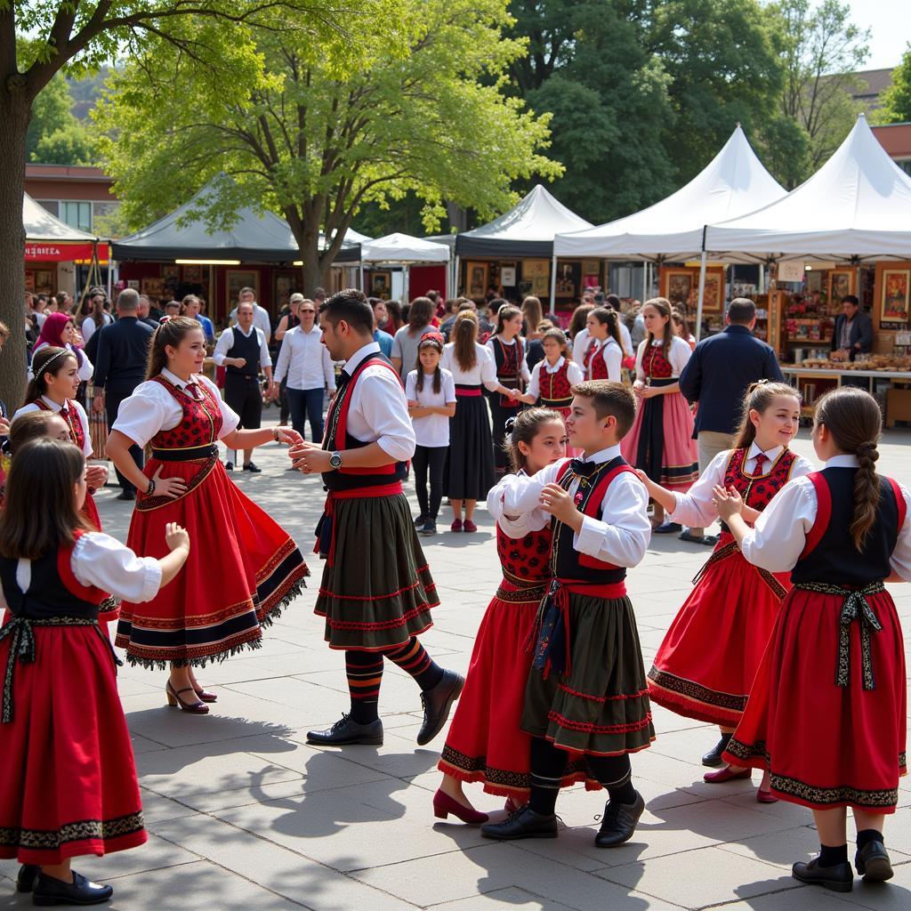 Cultural festival showcasing traditional customs and arts