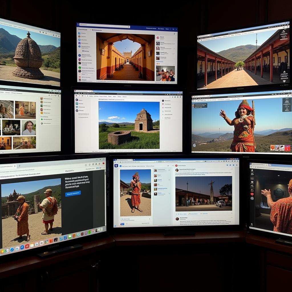 Digital platforms displaying cultural heritage content