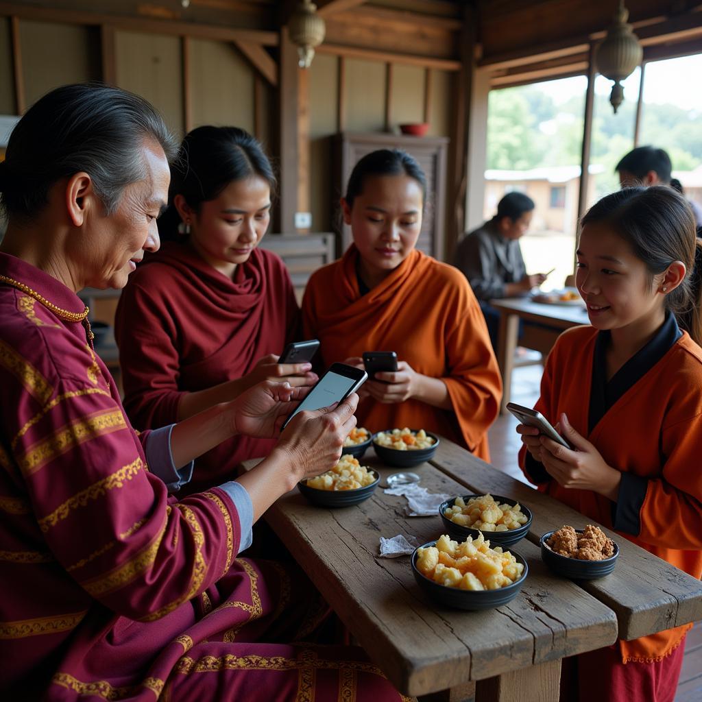 Modern technology being used to document and preserve traditional cultural practices