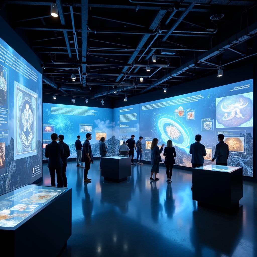 Modern Museum Digital Interactive Exhibition Display