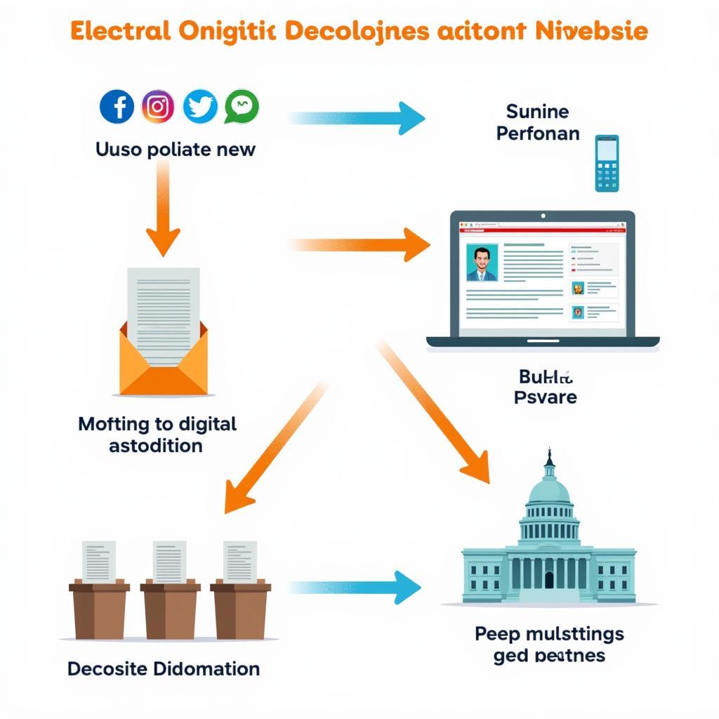 Disinformation campaigns impacting electoral integrity through various digital channels