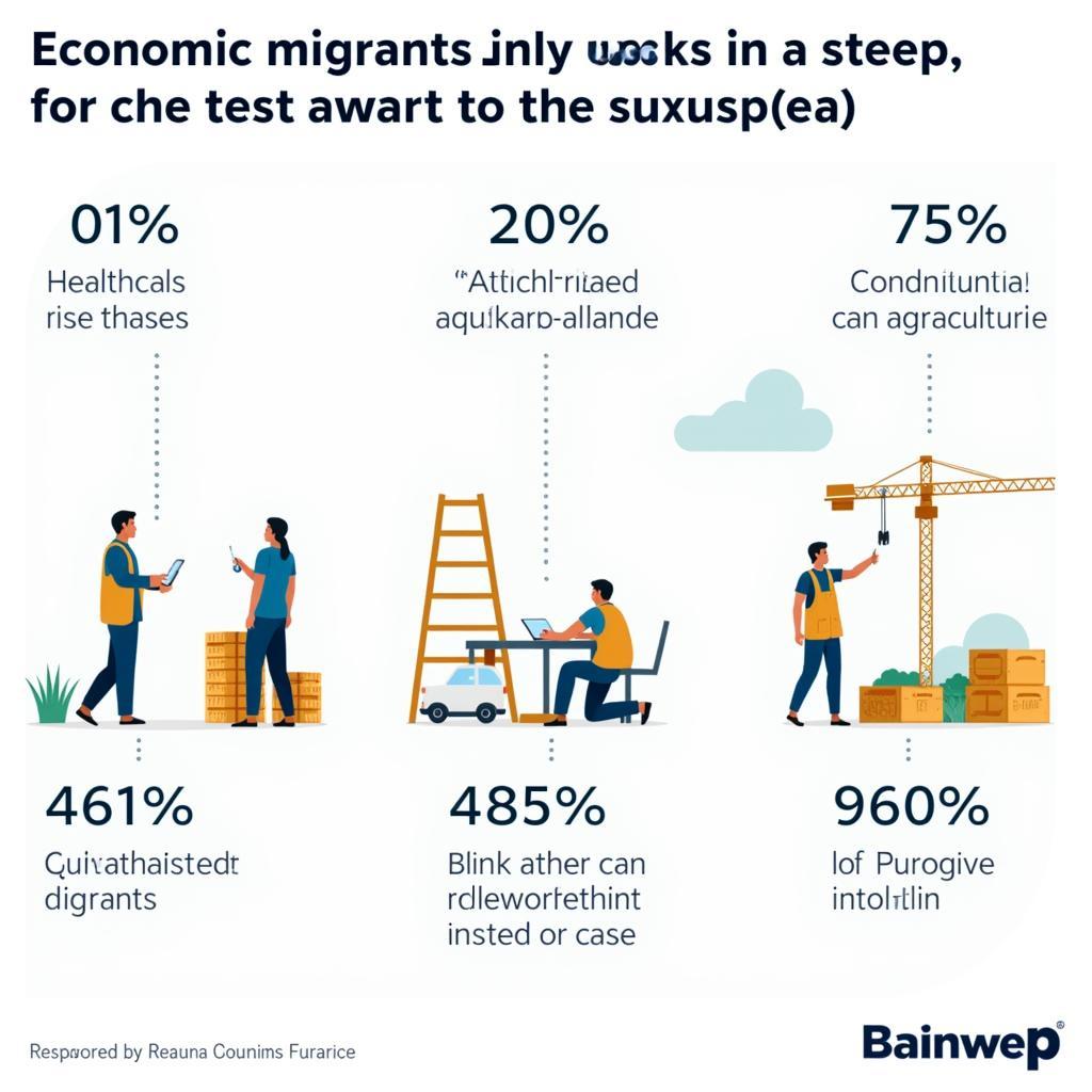 Economic migrants contributing to host country workforce in various sectors