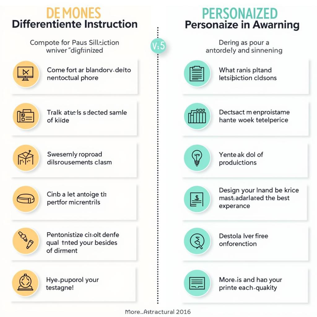 Differentiated instruction vs personalized learning methods comparison