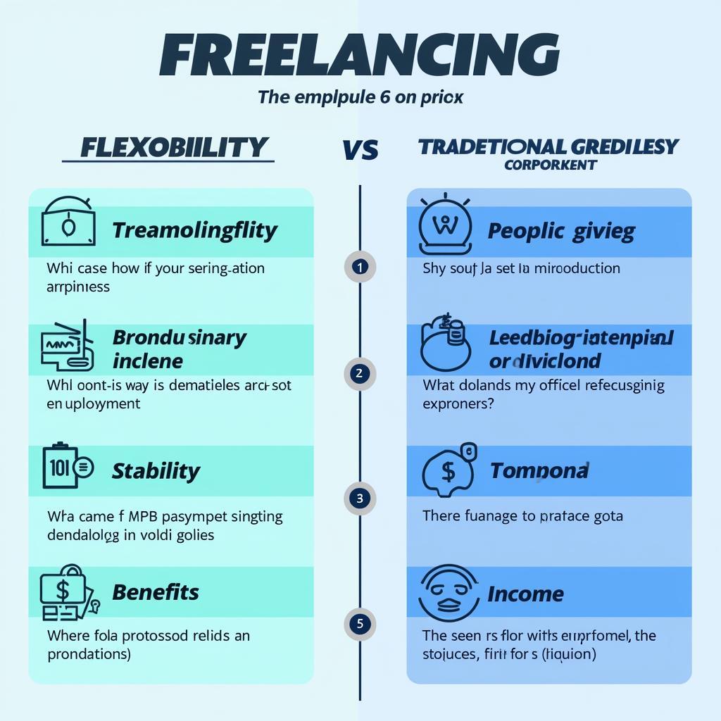 Comparative analysis of freelancing and traditional employment benefits