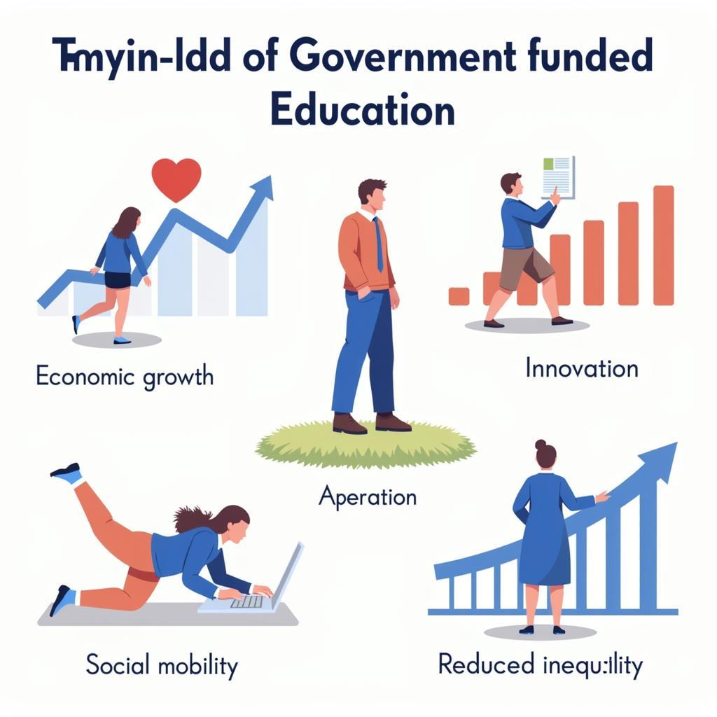 Government funded education creates positive societal impacts and economic growth