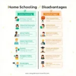 Home schooling advantages and disadvantages comparison chart