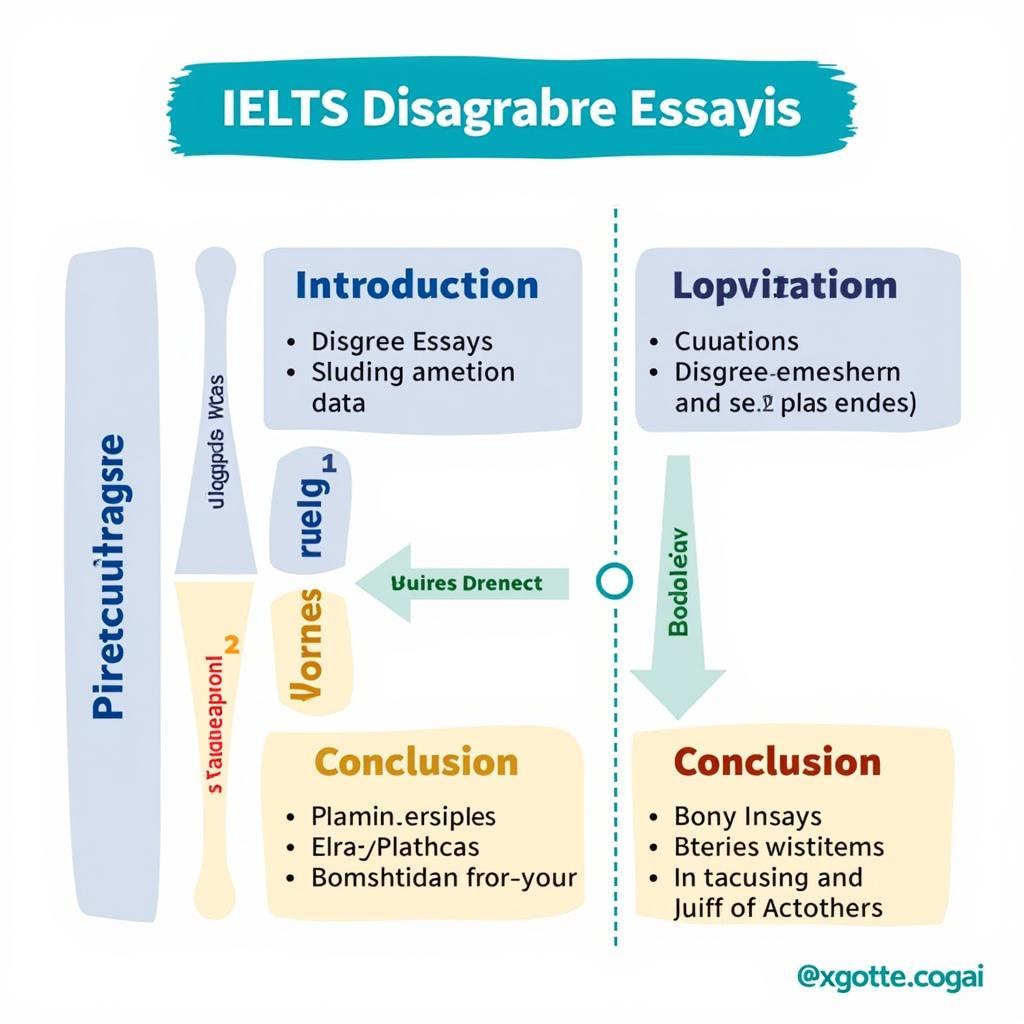 IELTS Disagree Essay Structure Template with Key Components