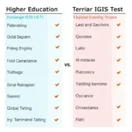 Common usage of education terms in IELTS examination