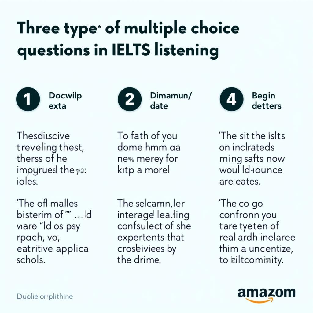 IELTS Listening Multiple Choice Question Formats