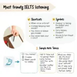 IELTS Listening Note-Taking Overview with Essential Elements