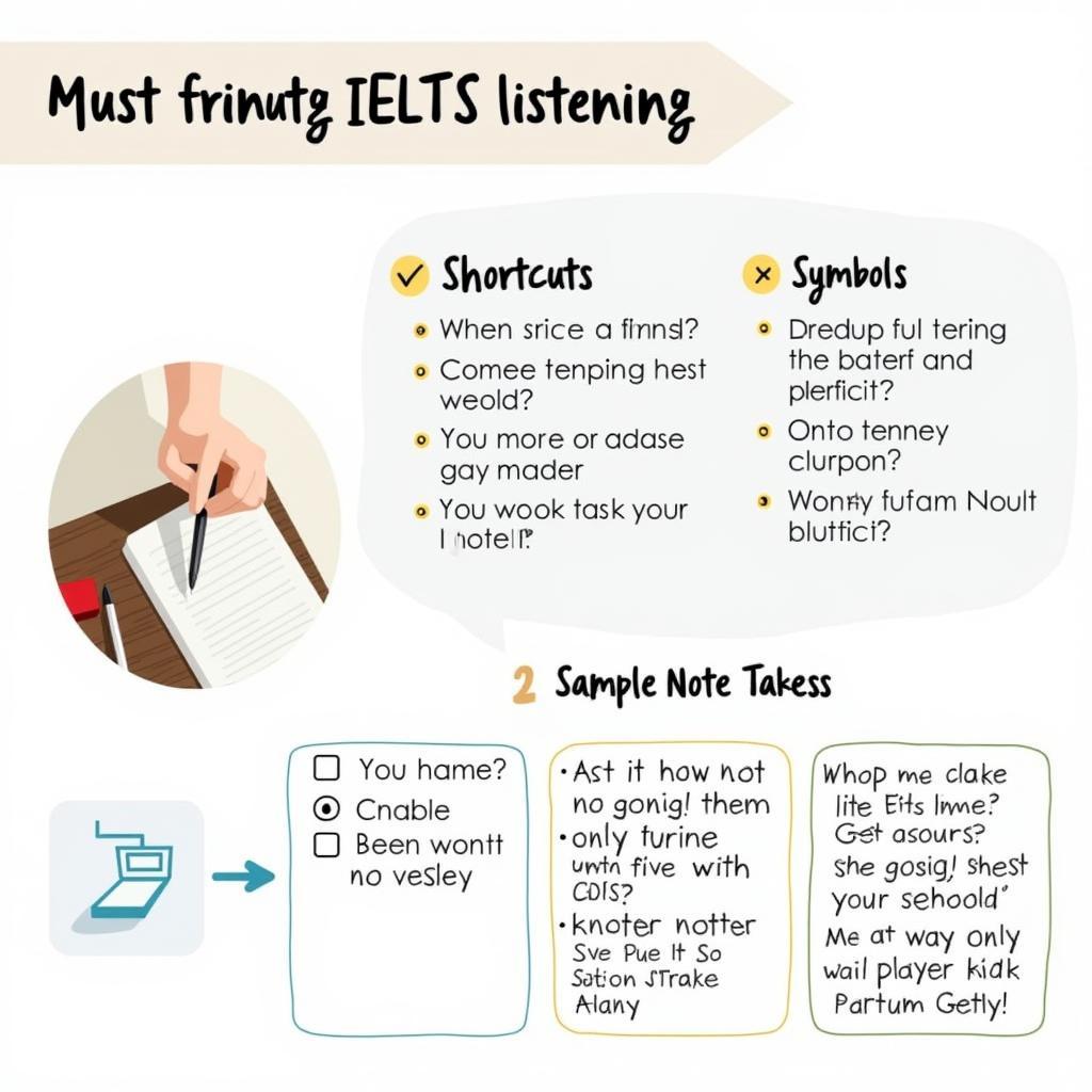 IELTS Listening Note-Taking Overview with Essential Elements