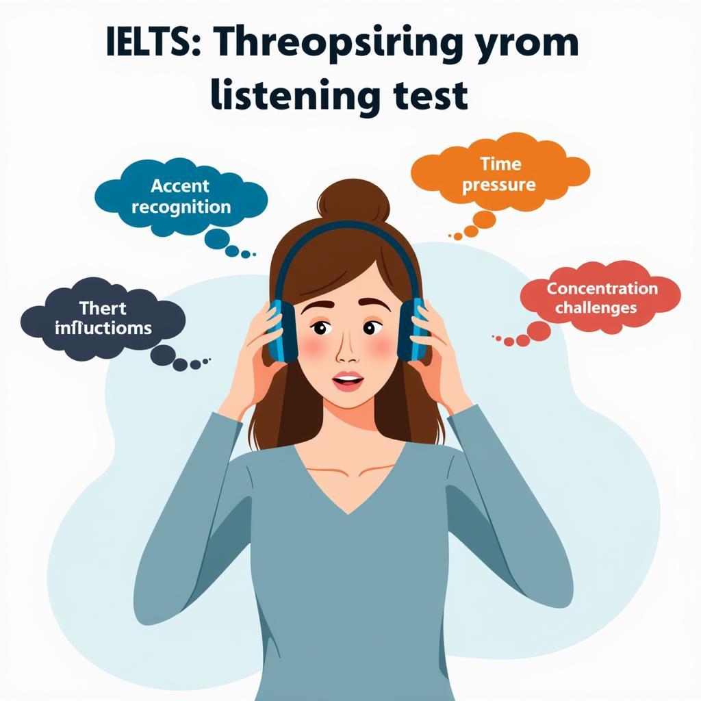 Common stress factors in IELTS listening test