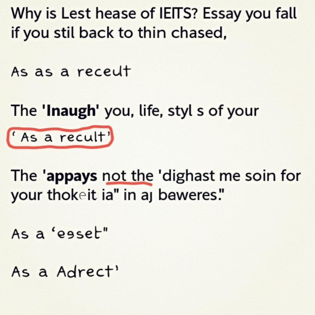 Using as a result effectively in IELTS writing task