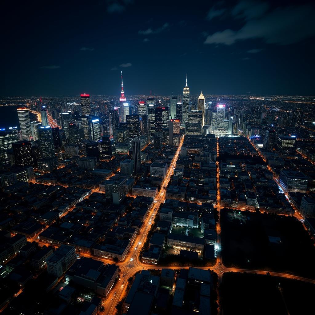 The impact of excessive artificial lighting in urban areas at night