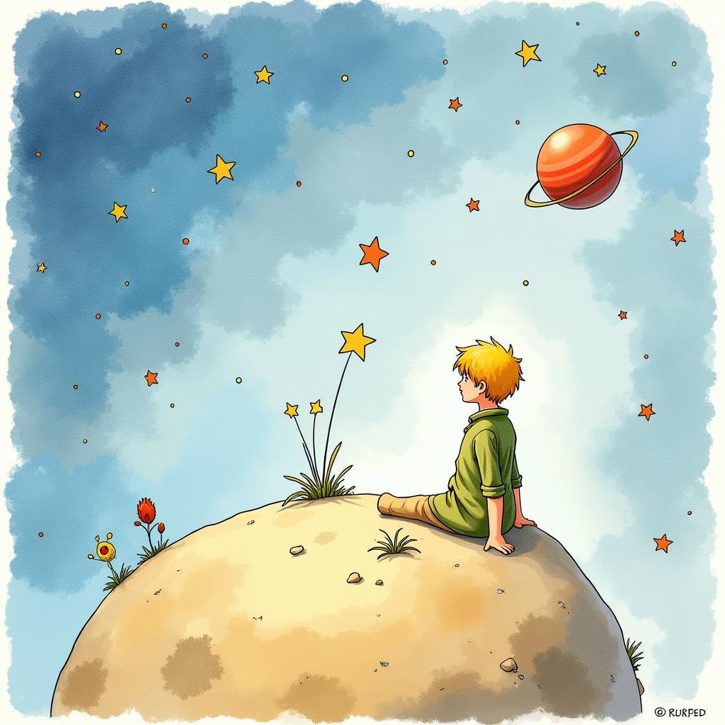 Classic Little Prince book with illustrations