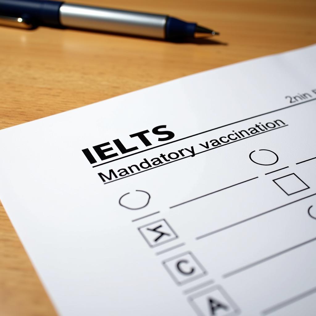 IELTS Writing Task 2 Question About Mandatory Vaccination for Children