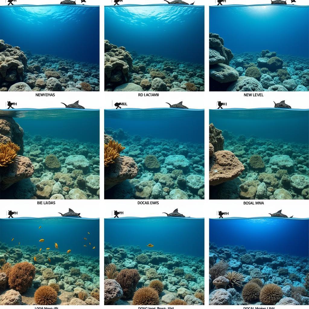 The progression of marine ecosystem degradation due to ocean acidification over time