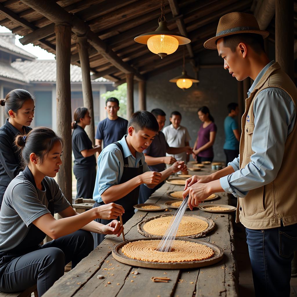 Traditional craft village preservation through tourism in Vietnam