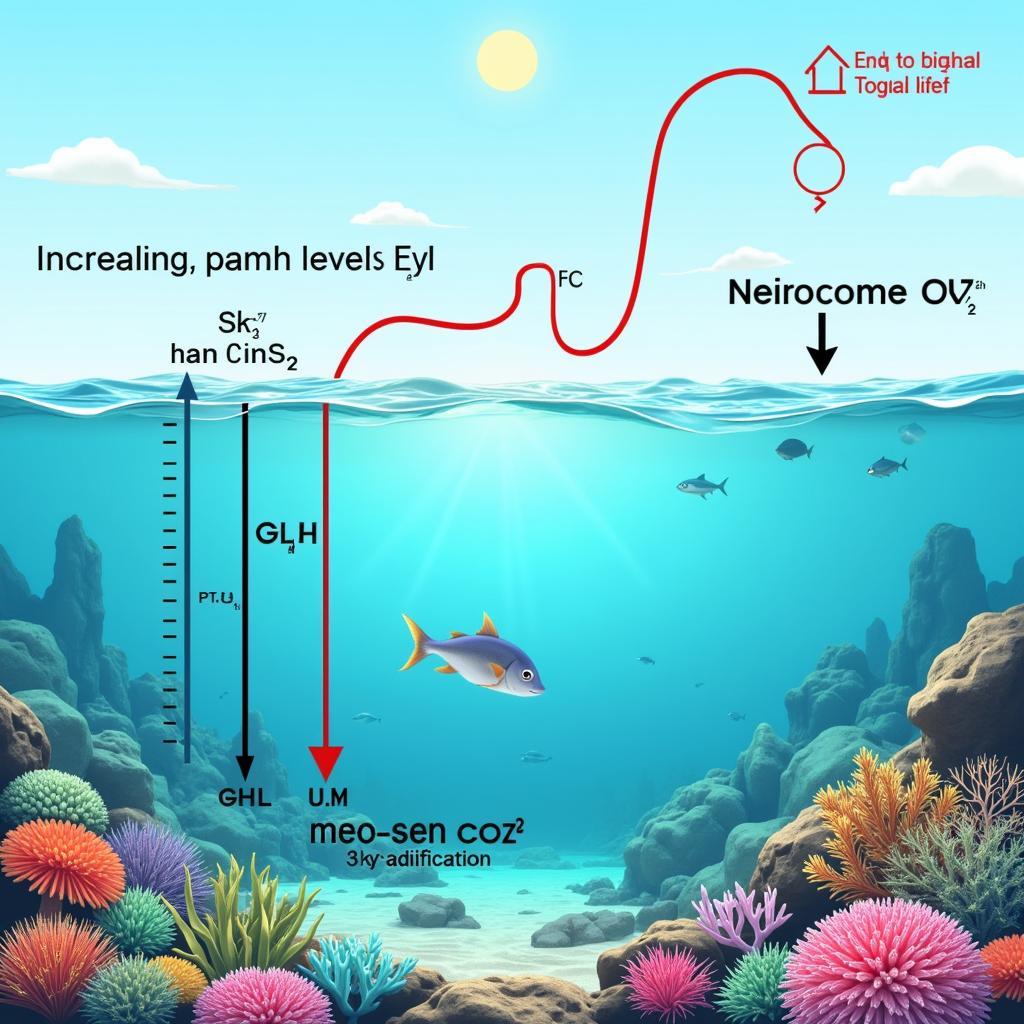 The devastating effects of ocean acidification on marine ecosystems and coral reefs